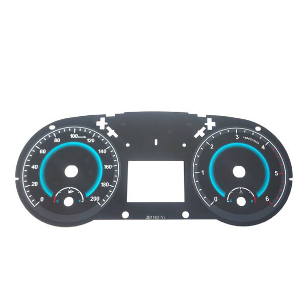 2D Odometer Dial Panel for Vehicle Gauges